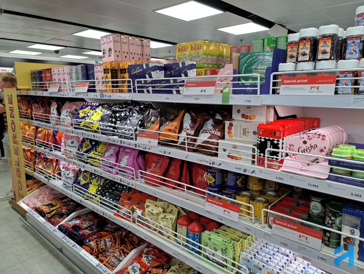 Sweets on M/S Gabriella