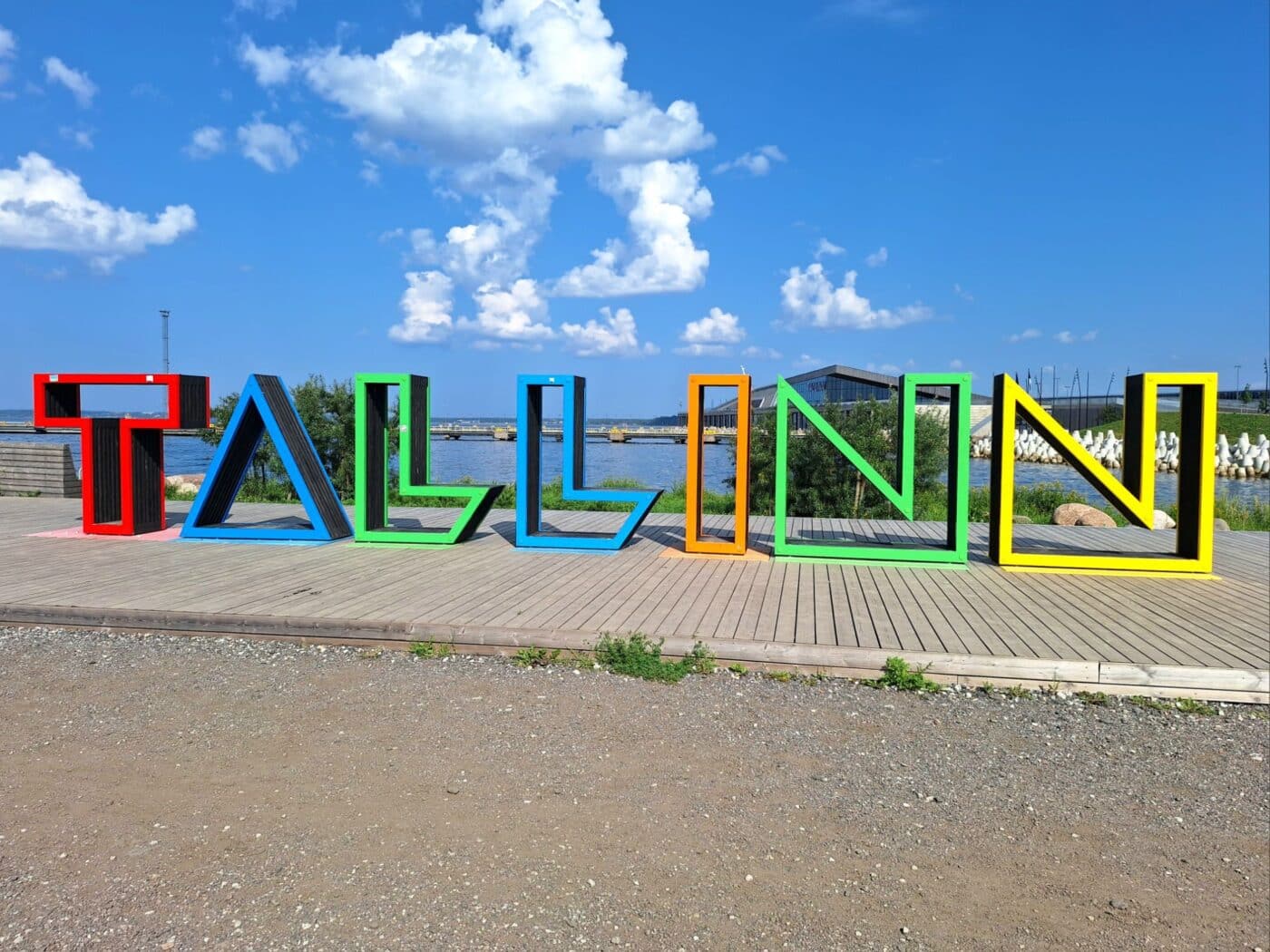 Tallinn sign at the Port of Tallinn
